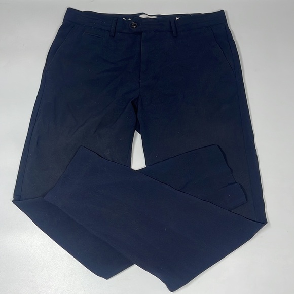 Lindbergh Men's Navy Ankle Grazer Trousers Pants Size Medium M - Picture 1 of 9